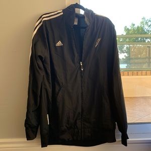 Adidas mens windbreaker black size L